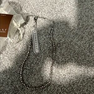 Sorrelli Silver Beaded Necklace